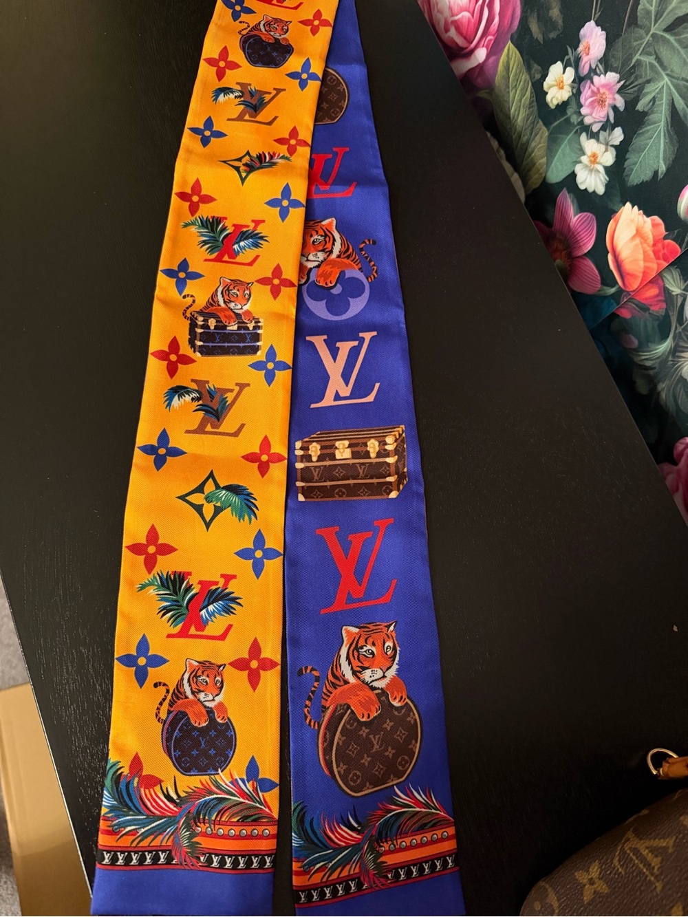 Louis Vuitton silk tiger bandeau